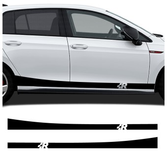 Autocollants pour voiture latéral R-Line Sweep compatible avec Volkswagen Golf