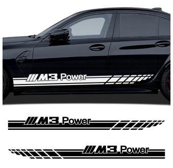 Autosticker Seitenstreifen M3 Power BMW M3