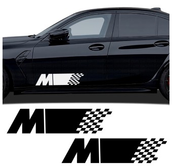 Adesivos lateral M Racing compatível com BMW M3