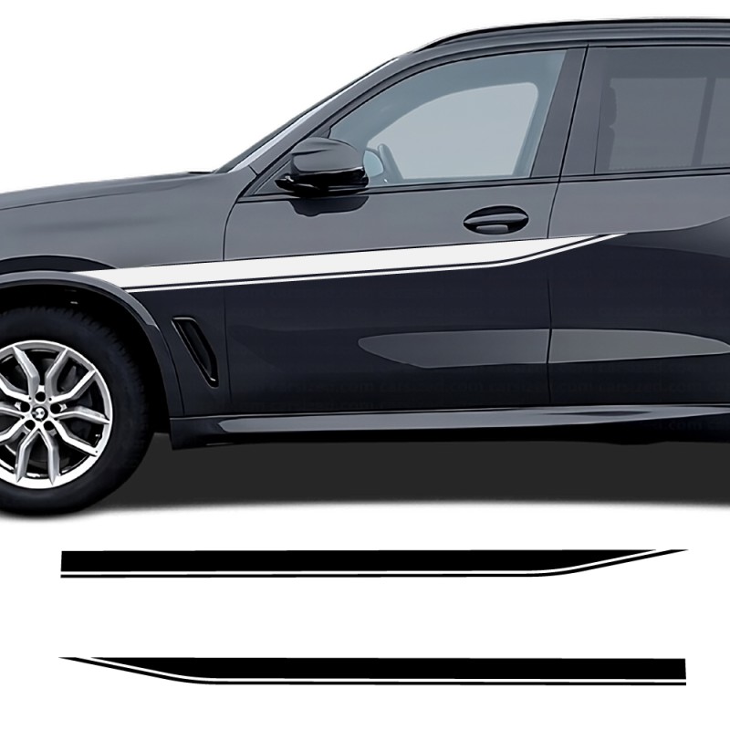 Car decals side stripe Dynamic Line compatible with BMW X3