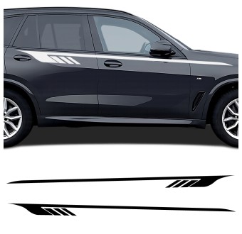 Autocollants pour voiture bande latérale Speed Stripes compatible avec BMW X5