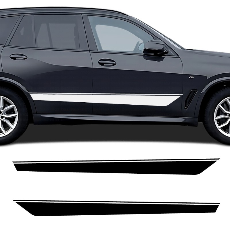 Adesivi striscia laterale Dynamic Line compatibile con BMW X5