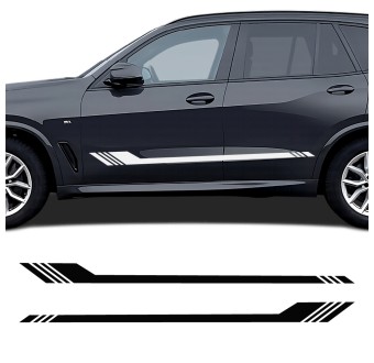 Autocollants pour voiture bande latérale Racing Lines compatible avec BMW X5