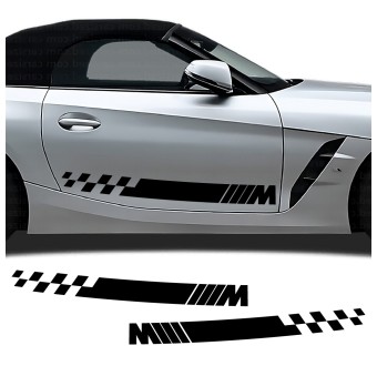 Decalcomanie striscia laterale Racing M compatibile con BMW Z4