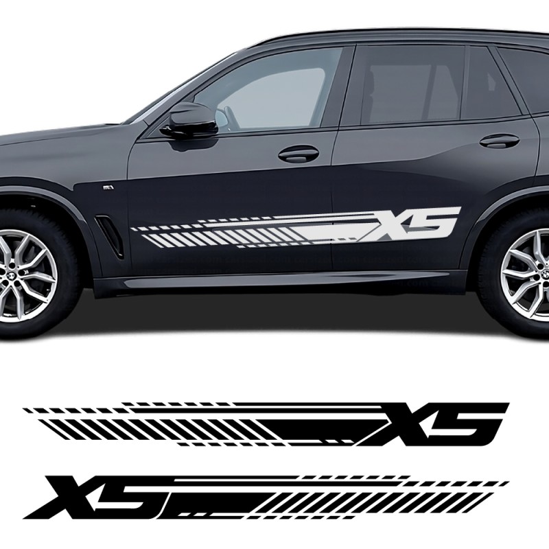 Decalcomanie striscia laterale sportiva X5 compatibile con BMW X5