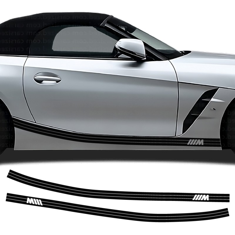 Decalcomanie striscia laterale tripla linea M compatibile con BMW Z4