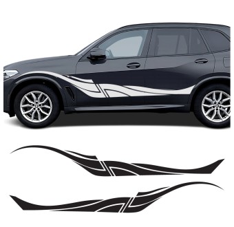 decals curved side stripe BMW X5