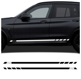 Décalcomanies pour voiture bande latérale sport compatible avec BMW X5