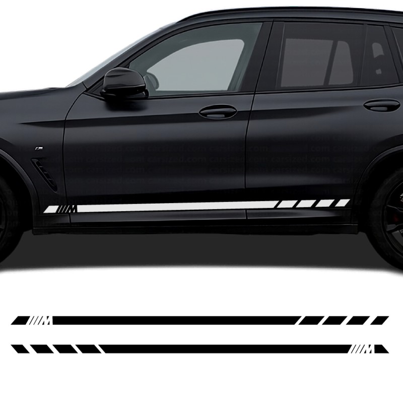 Decalcomanie striscia laterale sportiva compatibile con BMW X5