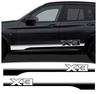 Pegatinas franja lateral X3 compatible con BMW X3