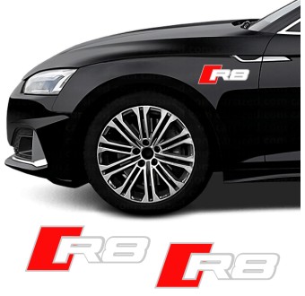 Adesivos lateral emblema R8 compatível com Audi R8