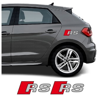 Kalkomanie boczne logo RS kompatybilny z Audi A1