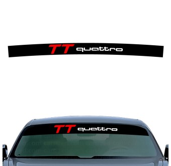 Autocollants pour voiture bandeau lune avant TT Quattro compatible avec Audi TT