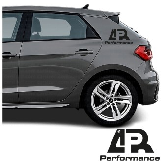 Adesivos lateral logo 4R Performance compatível com Audi A1