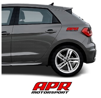 Adesivos lateral logo APR Motorsport compatível com Audi A1