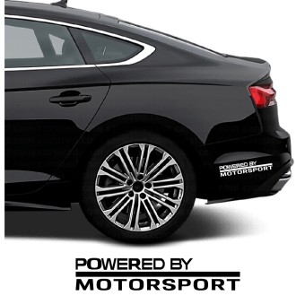 Pegatinas lateral Powered by Motorsport compatible con Audi A5