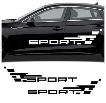 Αυτοκόλλητα αυτοκινήτου πλευρική λωρίδα Sport συμβατό με Audi A5