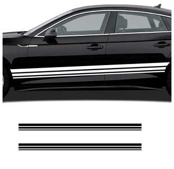 Pegatinas franja lateral Classic Lines compatible con Audi A5