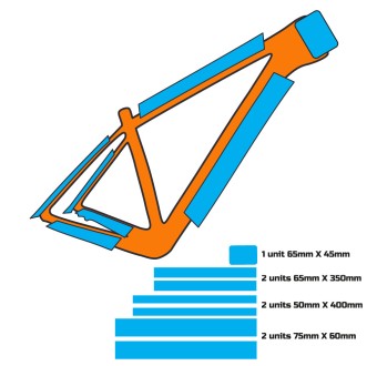 Protezione telaio bicicletta completo