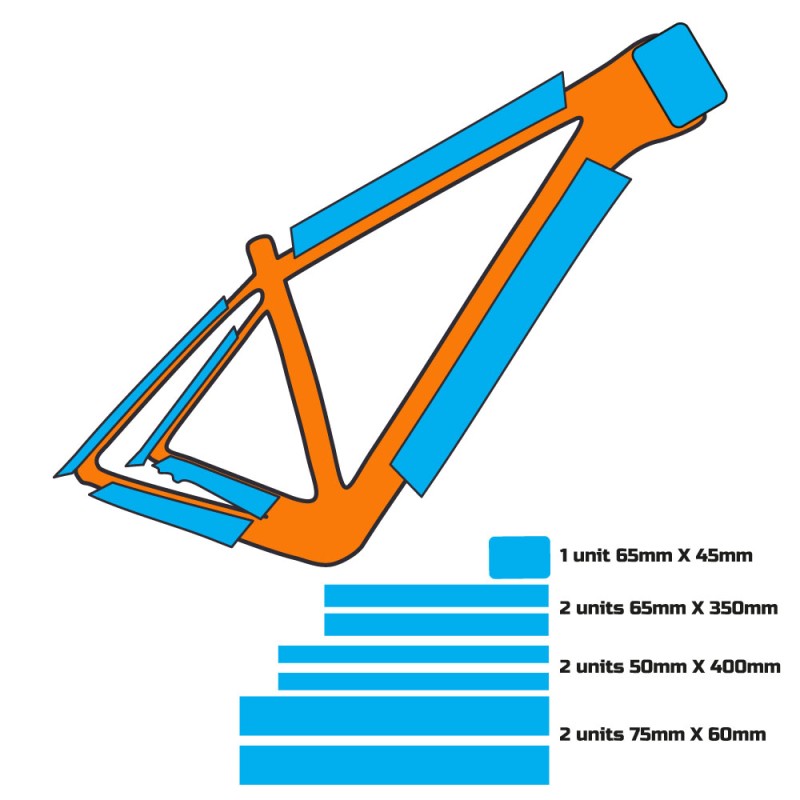 Chránič celého rámu MTB