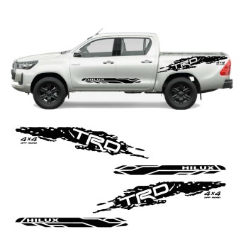 Decalques laterais TRD Adventure com Toyota Hilux