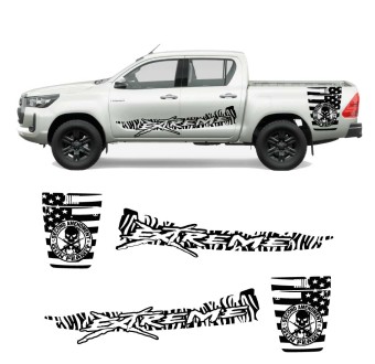 Decalques laterais Extreme com Toyota Hilux