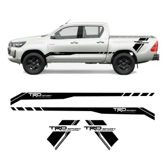 Decalques lateral TRD Sport Off-Road com Toyota Hilux