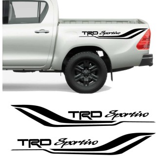 Decalques lateral TRD Sportivo com Toyota Hilux