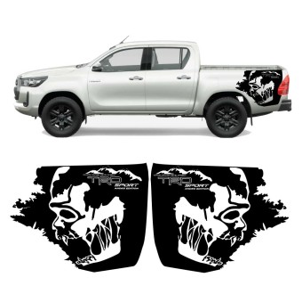 Decalques laterais TRD compatível com Toyota Hilux