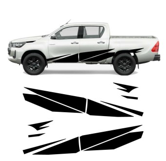 Decalques laterais Blade compatível com Toyota Hilux