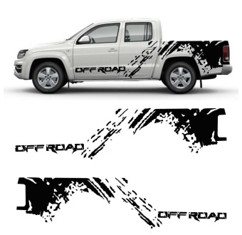 Adesivos lateral Off Road Claw compatível com Toyota Hilux