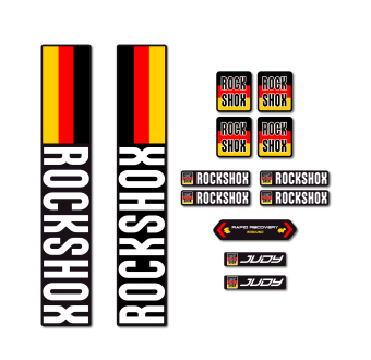 Rock Shox Judy Flags Fork Bike Sticker Year 2021 - Star Sam