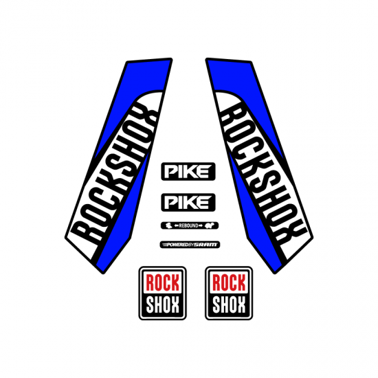 Adesivi Per Biciclette Forcella Rock Shox pike 27 Mod 2 - Star Sam