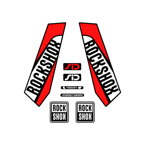 Rock Shox Sid 27,5 Fork Bike Sticker Year 2015 - Star Sam