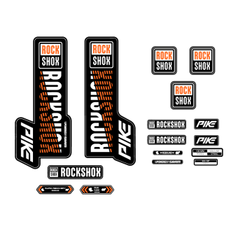 Autocolantes de Garfo de Bicicleta Rock Shox listrado 27 - Star Sam