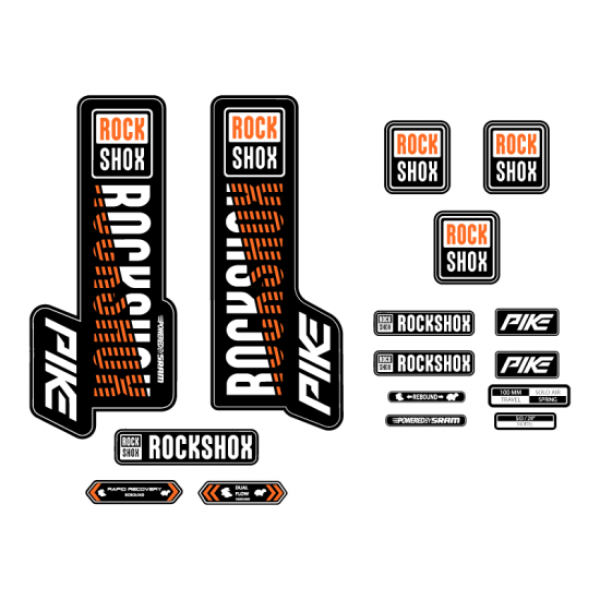 Autocolantes de Garfo de Bicicleta Rock Shox listrado 27 - Star Sam