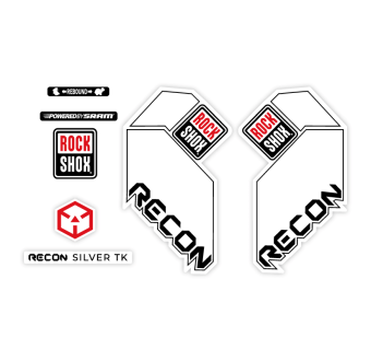 Rock Shox Recon silver TK 26 Fork Bike Sticker - Star Sam