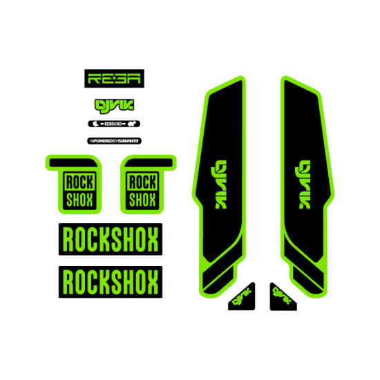 Stickers Pour Velo Fourche Rock Shox Lyrik Reba 26 - Star Sam