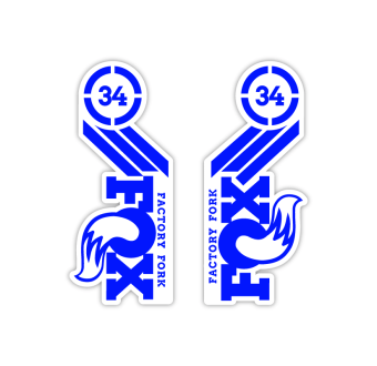 Fox 34 Factory Fork 29 Bike Sticker Choose Colour - Star Sam