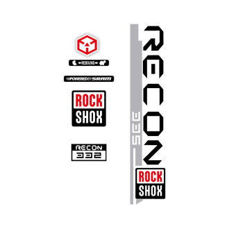 Rock Shox Recon 332 Fork Bike Sticker Choose Colour - Star Sam