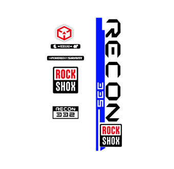 Naklejki na widły rowerowe Rock Shox Recon 332 - Star Sam