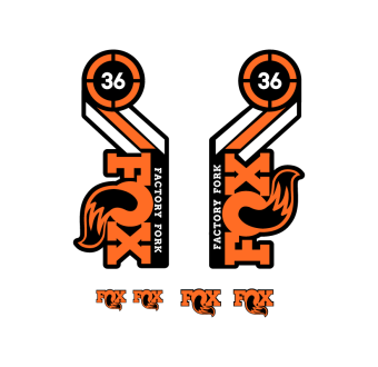 Stickers Pour Velo Fourche Fox Factory Fork 36 29 - Star Sam