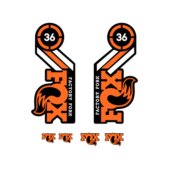 Stickers Pour Velo Fourche Fox Factory Fork 36 29 - Star Sam