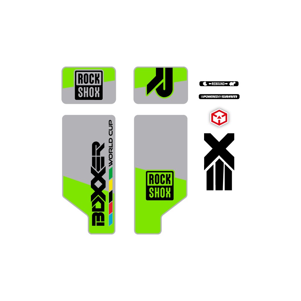 Voorvork Stickers Rock Shox Boxxer 26 Mod 2 - Star Sam