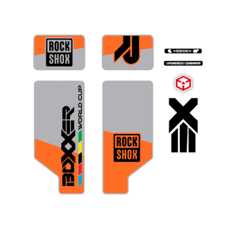 Stickers Pour Velo Fourche Rock Shox Boxxer 26 Mod 2 - Star Sam