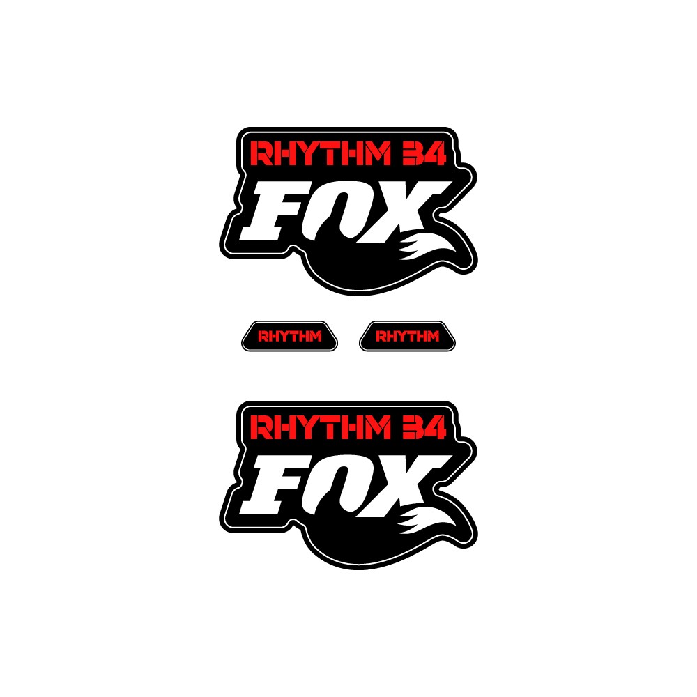 Fox Rhythm 34 29 Fork Bike Sticker Choose Colour - Star Sam
