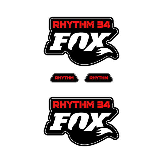 Fox Rhythm 34 29 Fork Bike Sticker Choose Colour - Star Sam