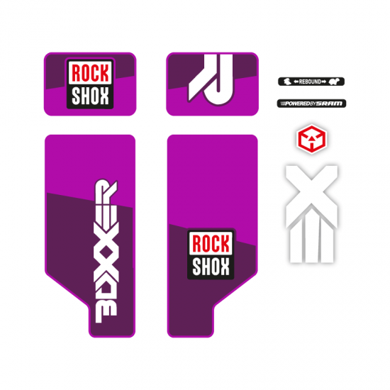 Adesivi Per Biciclette Forcella Rock Shox Boxxer 26 - Star Sam