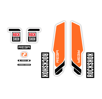 Stickers Pour Velo Fourche Rock Shox Reba 26 2013 - Star Sam