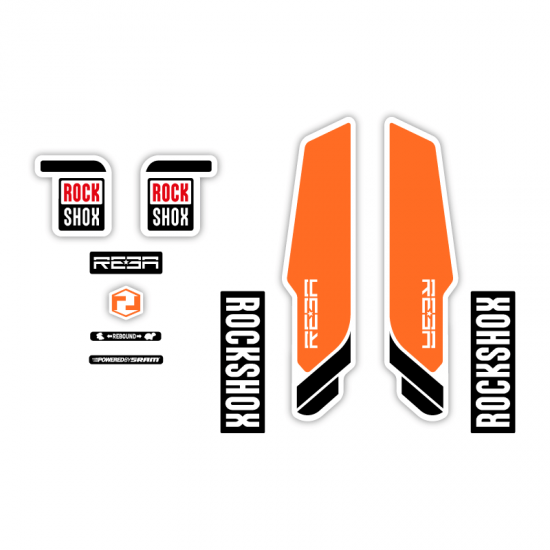 Stickers Pour Velo Fourche Rock Shox Reba 26 2013 - Star Sam